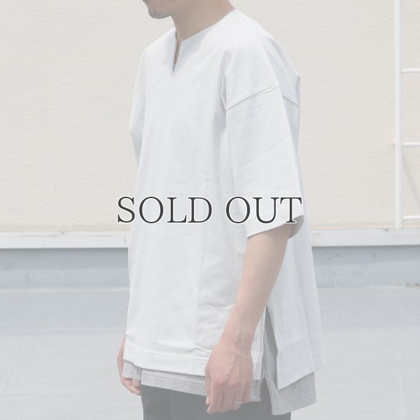 画像8: 17/1 空紡糸天竺（12オンス） キーネック ハーフスリーブ Tシャツ【MADE IN JAPAN】『日本製』/ Upscape Audience