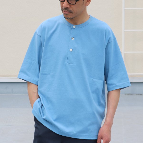 画像6: 17/1 空紡糸天竺(12オンス)ヘンリーネック ハーフスリーブ Tシャツ【MADE IN JAPAN】『日本製』/ Upscape Audience