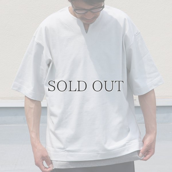 画像6: 17/1 空紡糸天竺（12オンス） キーネック ハーフスリーブ Tシャツ【MADE IN JAPAN】『日本製』/ Upscape Audience