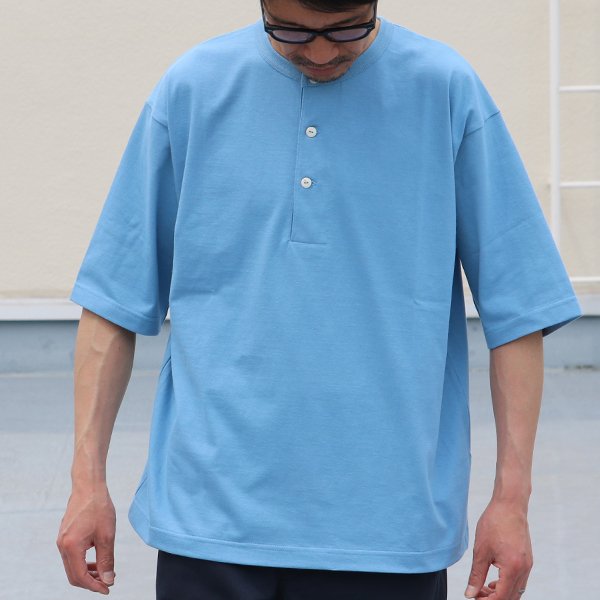 画像7: 17/1 空紡糸天竺(12オンス)ヘンリーネック ハーフスリーブ Tシャツ【MADE IN JAPAN】『日本製』/ Upscape Audience