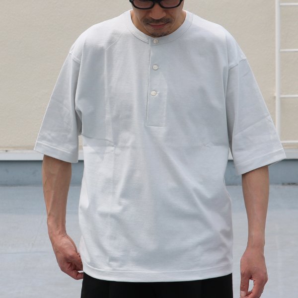 画像15: 17/1 空紡糸天竺(12オンス)ヘンリーネック ハーフスリーブ Tシャツ【MADE IN JAPAN】『日本製』/ Upscape Audience