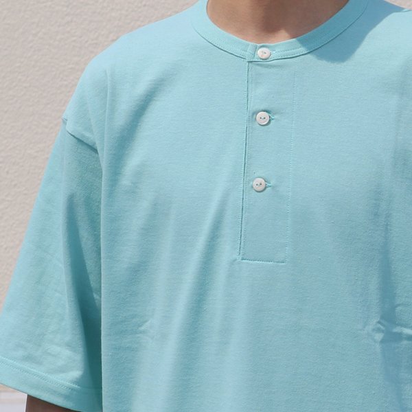 画像18: 17/1 空紡糸天竺(12オンス)ヘンリーネック ハーフスリーブ Tシャツ【MADE IN JAPAN】『日本製』/ Upscape Audience