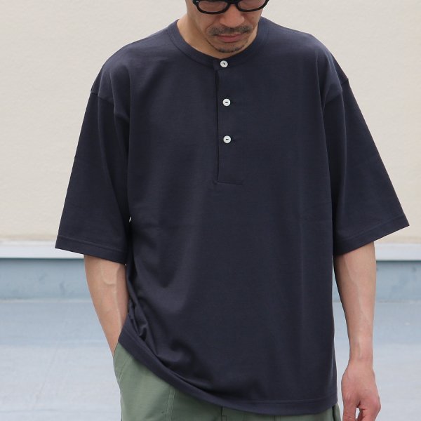 画像10: 17/1 空紡糸天竺(12オンス)ヘンリーネック ハーフスリーブ Tシャツ【MADE IN JAPAN】『日本製』/ Upscape Audience