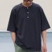 画像10: 17/1 空紡糸天竺（12オンス）ヘンリーネック ハーフスリーブ Tシャツ【MADE IN JAPAN】『日本製』/ Upscape Audience