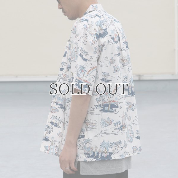 画像7: コットンレーヨン ヴィンテージアロハ柄 オープンカラー ハーフスリーブ シャツ【MADE IN JAPAN】『日本製』/ Upscape Audience
