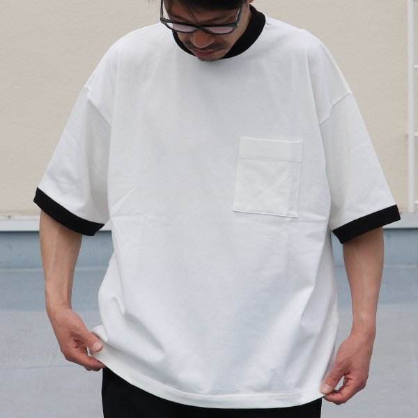 画像7: VORTEX 8オンス(MVS天竺)モックネック リンガー ハーフスリーブ Tシャツ【MADE IN JAPAN】『日本製』/ Upscape Audience