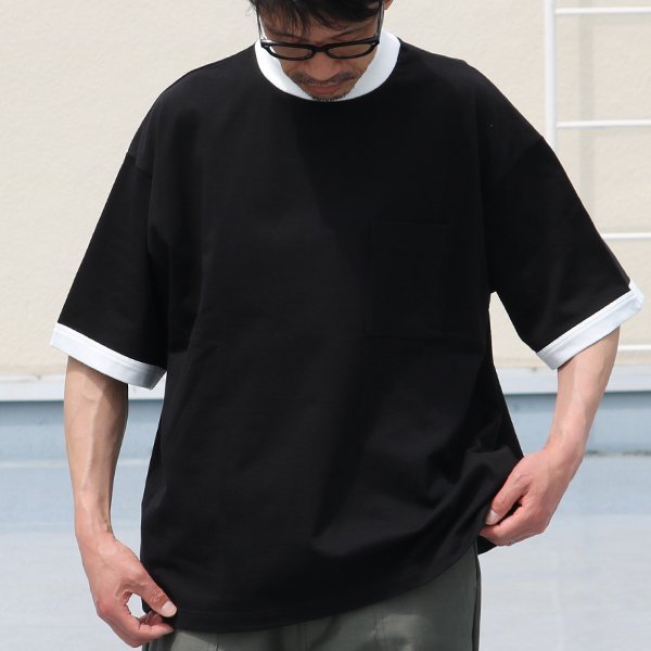 画像11: VORTEX 8オンス(MVS天竺)モックネック リンガー ハーフスリーブ Tシャツ【MADE IN JAPAN】『日本製』/ Upscape Audience