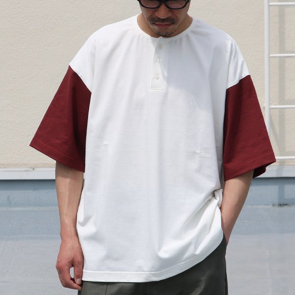 画像8: VORTEX 8オンス(MVS天竺)ヘンリーネック BBアンダーハーフスリーブ Tシャツ【MADE IN JAPAN】『日本製』/ Upscape Audience