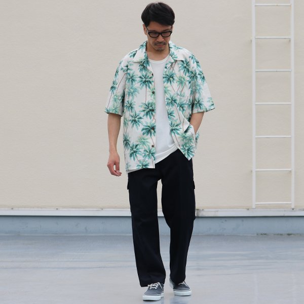 画像10: コットンレーヨン ヴィンテージアロハ柄 オープンカラー ハーフスリーブ シャツ【MADE IN JAPAN】『日本製』/ Upscape Audience