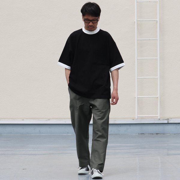 画像13: VORTEX 8オンス(MVS天竺)モックネック リンガー ハーフスリーブ Tシャツ【MADE IN JAPAN】『日本製』/ Upscape Audience