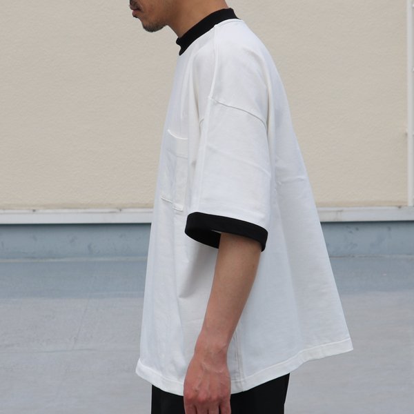 画像8: VORTEX 8オンス(MVS天竺)モックネック リンガー ハーフスリーブ Tシャツ【MADE IN JAPAN】『日本製』/ Upscape Audience