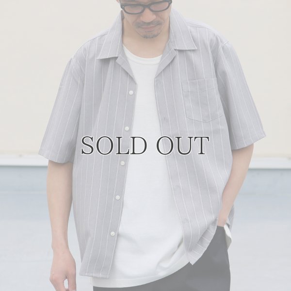 画像4: Reflax®(リフラクス)ポリエステル リネンライク LINON(リノン) ストライプオープンカラー ハーフスリーブシャツ【MADE IN JAPAN】『日本製』/ Upscape Audience