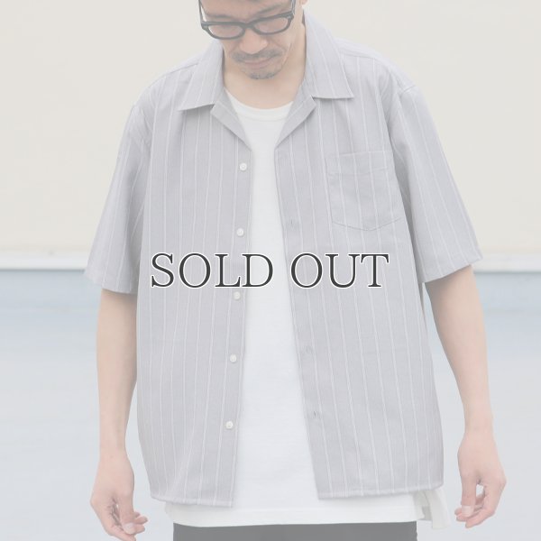 画像3: Reflax®(リフラクス)ポリエステル リネンライク LINON(リノン) ストライプオープンカラー ハーフスリーブシャツ【MADE IN JAPAN】『日本製』/ Upscape Audience