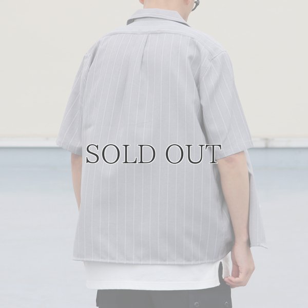 画像9: Reflax®(リフラクス)ポリエステル リネンライク LINON(リノン) ストライプオープンカラー ハーフスリーブシャツ【MADE IN JAPAN】『日本製』/ Upscape Audience