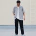 画像8: Reflax®(リフラクス)ポリエステル リネンライク LINON(リノン) ストライプオープンカラー ハーフスリーブシャツ【MADE IN JAPAN】『日本製』/ Upscape Audience