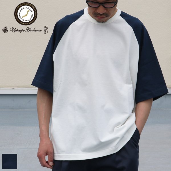 画像1: VORTEX 8オンス（MVS天竺）BBアンダーハーフスリーブ Tシャツ【MADE IN JAPAN】『日本製』/ Upscape Audience