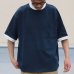 画像4: VORTEX 8オンス（MVS天竺）モックネック リンガー ハーフスリーブ Tシャツ【MADE IN JAPAN】『日本製』/ Upscape Audience