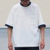 画像3: VORTEX 8オンス（MVS天竺）モックネック リンガー ハーフスリーブ Tシャツ【MADE IN JAPAN】『日本製』/ Upscape Audience