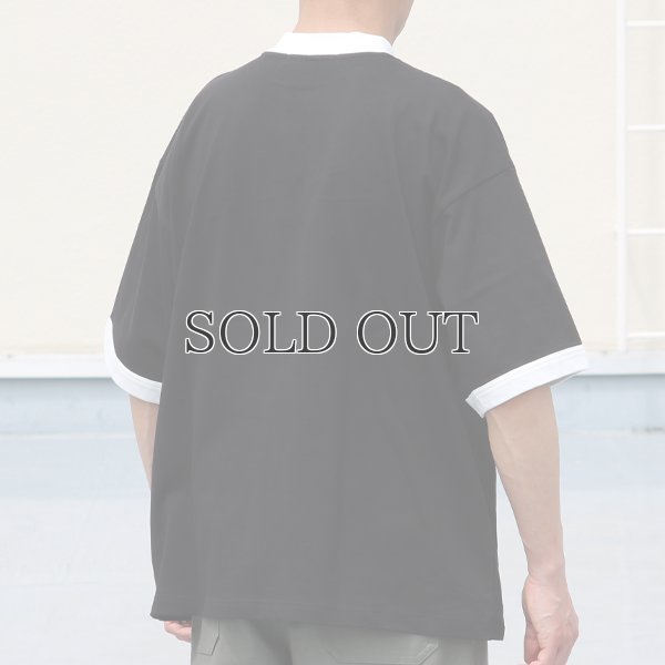 画像6: VORTEX 8オンス(MVS天竺)モックネック リンガー ハーフスリーブ Tシャツ【MADE IN JAPAN】『日本製』/ Upscape Audience