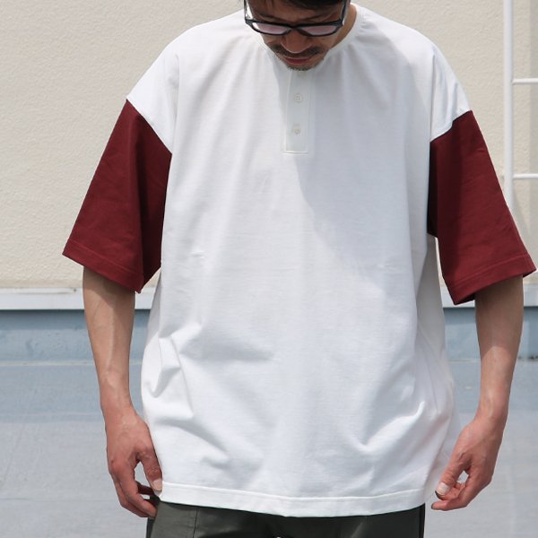 画像9: VORTEX 8オンス(MVS天竺)ヘンリーネック BBアンダーハーフスリーブ Tシャツ【MADE IN JAPAN】『日本製』/ Upscape Audience