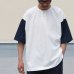 画像9: VORTEX 8オンス（MVS天竺）ヘンリーネック BBアンダーハーフスリーブ Tシャツ【MADE IN JAPAN】『日本製』/ Upscape Audience