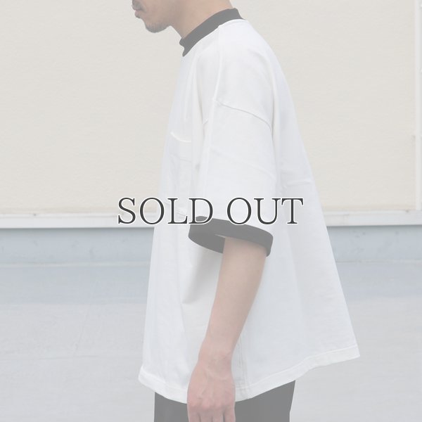 画像4: VORTEX 8オンス（MVS天竺）モックネック リンガー ハーフスリーブ Tシャツ【MADE IN JAPAN】『日本製』/ Upscape Audience