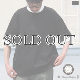 VORTEX 8オンス（MVS天竺）モックネック リンガー ハーフスリーブ Tシャツ【MADE IN JAPAN】『日本製』/ Upscape Audience