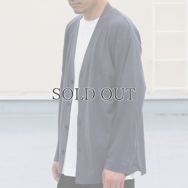 画像5: PREMIERE LINEN(プレミアリネン)コットン天竺 Vネックカーディガン【MADE IN JAPAN】『日本製』 / Upscape Audience