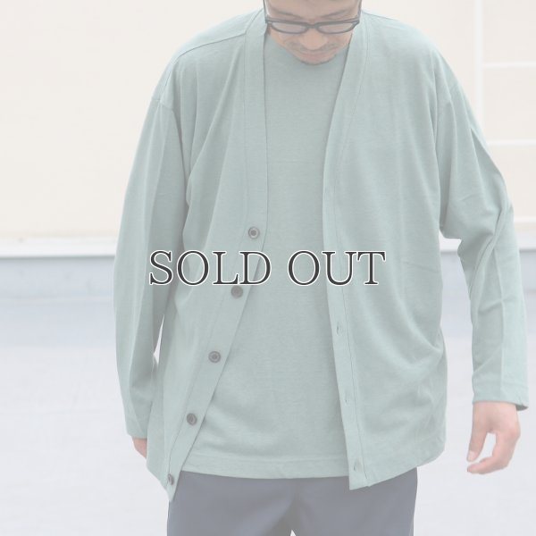 画像9: PREMIERE LINEN(プレミアリネン)コットン天竺 Vネックカーディガン【MADE IN JAPAN】『日本製』 / Upscape Audience