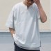 画像4: 17/1 空紡糸天竺（12オンス） キーネック ハーフスリーブ Tシャツ【MADE IN JAPAN】『日本製』/ Upscape Audience