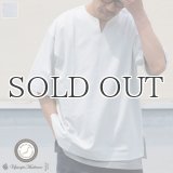 17/1 空紡糸天竺（12オンス） キーネック ハーフスリーブ Tシャツ【MADE IN JAPAN】『日本製』/ Upscape Audience