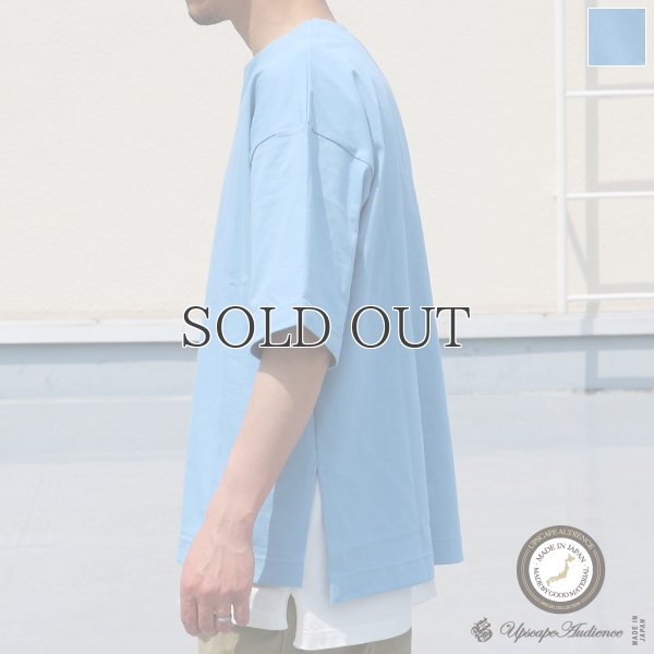 画像1: 17/1 空紡糸天竺（12オンス） キーネック ハーフスリーブ Tシャツ【MADE IN JAPAN】『日本製』/ Upscape Audience
