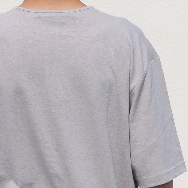 画像19: PREMIERE LINEN(プレミアリネン)コットン天竺 キーネック ハーフスリーブTシャツ【MADE IN JAPAN】『日本製』/ Upscape Audience