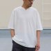 画像11: PREMIERE LINEN(プレミアリネン)コットン天竺 キーネック ハーフスリーブTシャツ【MADE IN JAPAN】『日本製』/ Upscape Audience