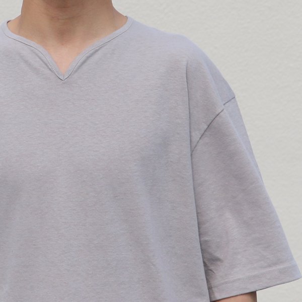 画像18: PREMIERE LINEN(プレミアリネン)コットン天竺 キーネック ハーフスリーブTシャツ【MADE IN JAPAN】『日本製』/ Upscape Audience