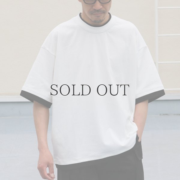 画像3: VORTEX 8オンス(MVS天竺) フェイクレイヤード クルーネック ハーフスリーブTシャツ【MADE IN JAPAN】『日本製』/ Upscape Audience