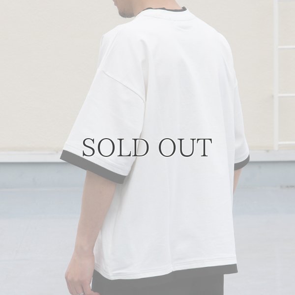 画像6: VORTEX 8オンス(MVS天竺) フェイクレイヤード クルーネック ハーフスリーブTシャツ【MADE IN JAPAN】『日本製』/ Upscape Audience