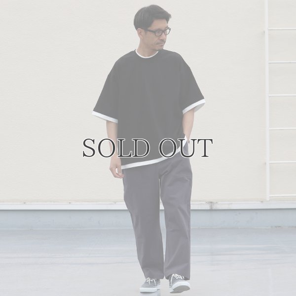 画像7: VORTEX 8オンス(MVS天竺) フェイクレイヤード クルーネック ハーフスリーブTシャツ【MADE IN JAPAN】『日本製』/ Upscape Audience