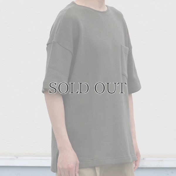 画像11: ローゲージストレッチ カノコダブルフェイス サイドスリット ハーフスリーブTシャツ【MADE IN JAPAN】『日本製』 / Upscape Audience