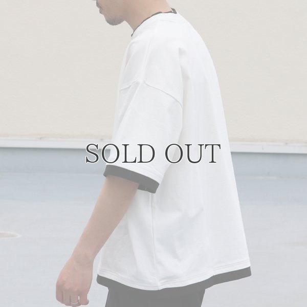 画像4: VORTEX 8オンス(MVS天竺) フェイクレイヤード クルーネック ハーフスリーブTシャツ【MADE IN JAPAN】『日本製』/ Upscape Audience