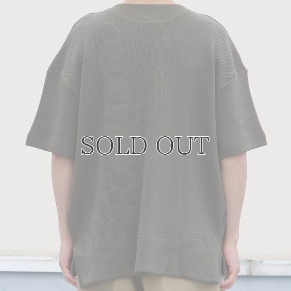 画像10: ローゲージストレッチ カノコダブルフェイス サイドスリット ハーフスリーブTシャツ【MADE IN JAPAN】『日本製』 / Upscape Audience