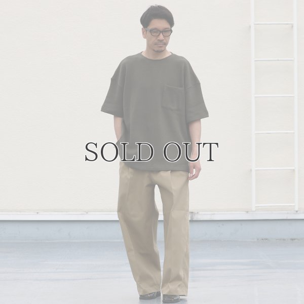 画像6: ローゲージストレッチ カノコダブルフェイス サイドスリット ハーフスリーブTシャツ【MADE IN JAPAN】『日本製』 / Upscape Audience