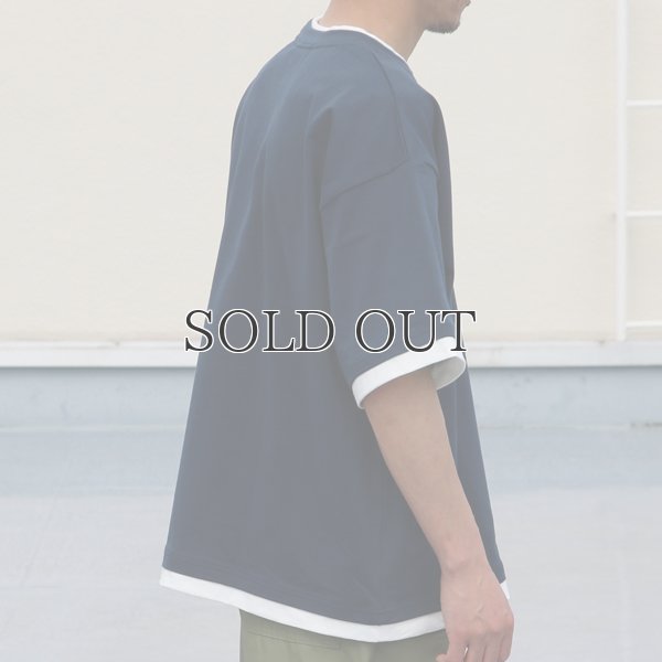 画像5: VORTEX 8オンス(MVS天竺) フェイクレイヤード クルーネック ハーフスリーブTシャツ【MADE IN JAPAN】『日本製』/ Upscape Audience