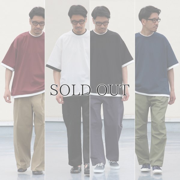 画像10: VORTEX 8オンス(MVS天竺) フェイクレイヤード クルーネック ハーフスリーブTシャツ【MADE IN JAPAN】『日本製』/ Upscape Audience