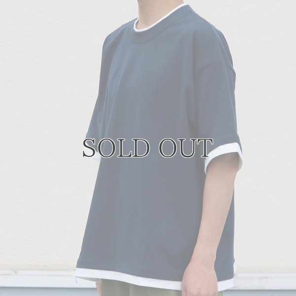 画像10: VORTEX 8オンス(MVS天竺) フェイクレイヤード クルーネック ハーフスリーブTシャツ【MADE IN JAPAN】『日本製』/ Upscape Audience