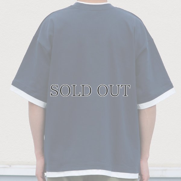 画像12: VORTEX 8オンス(MVS天竺) フェイクレイヤード クルーネック ハーフスリーブTシャツ【MADE IN JAPAN】『日本製』/ Upscape Audience