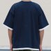 画像12: VORTEX 8オンス(MVS天竺) フェイクレイヤード クルーネック ハーフスリーブTシャツ【MADE IN JAPAN】『日本製』/ Upscape Audience