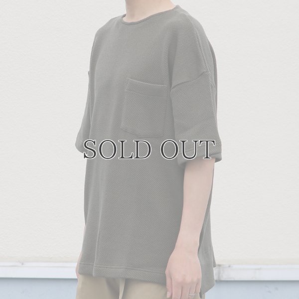 画像8: ローゲージストレッチ カノコダブルフェイス サイドスリット ハーフスリーブTシャツ【MADE IN JAPAN】『日本製』 / Upscape Audience