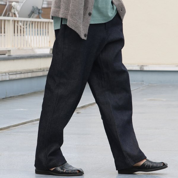 画像5: 綿麻デニム ユーティリティー ベイカーイージーパンツ【MADE IN JAPAN】『日本製』/ Upscape Audience
