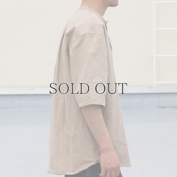 画像4: コットンヘンプ タイプライター スリーピング ハーフスリーブシャツ【MADE IN JAPAN】『日本製』/ Upscape Audience